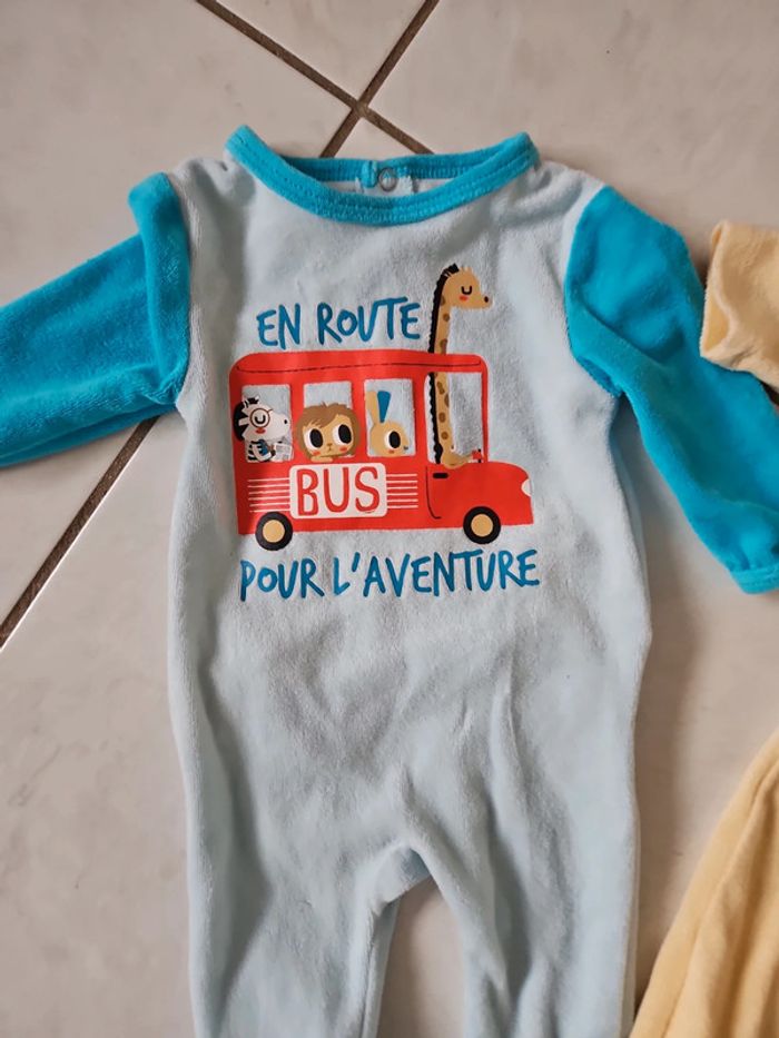 Lot de 2 pyjamas garçon 3 mois BBG - photo numéro 4