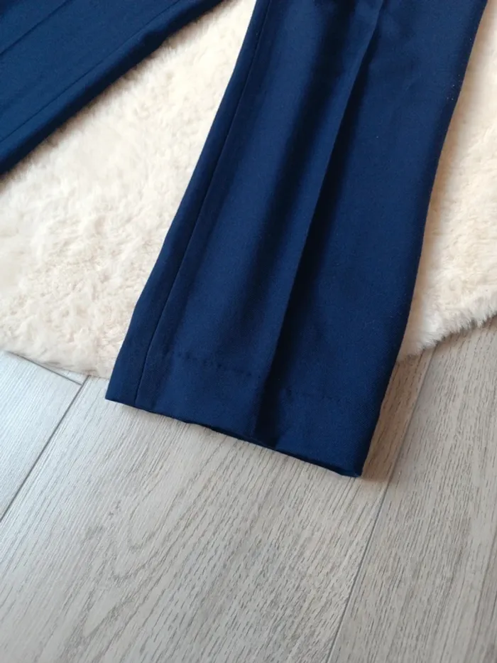 Pantalon droit bleu marine – coupe classique – T. 36/38 - photo numéro 4