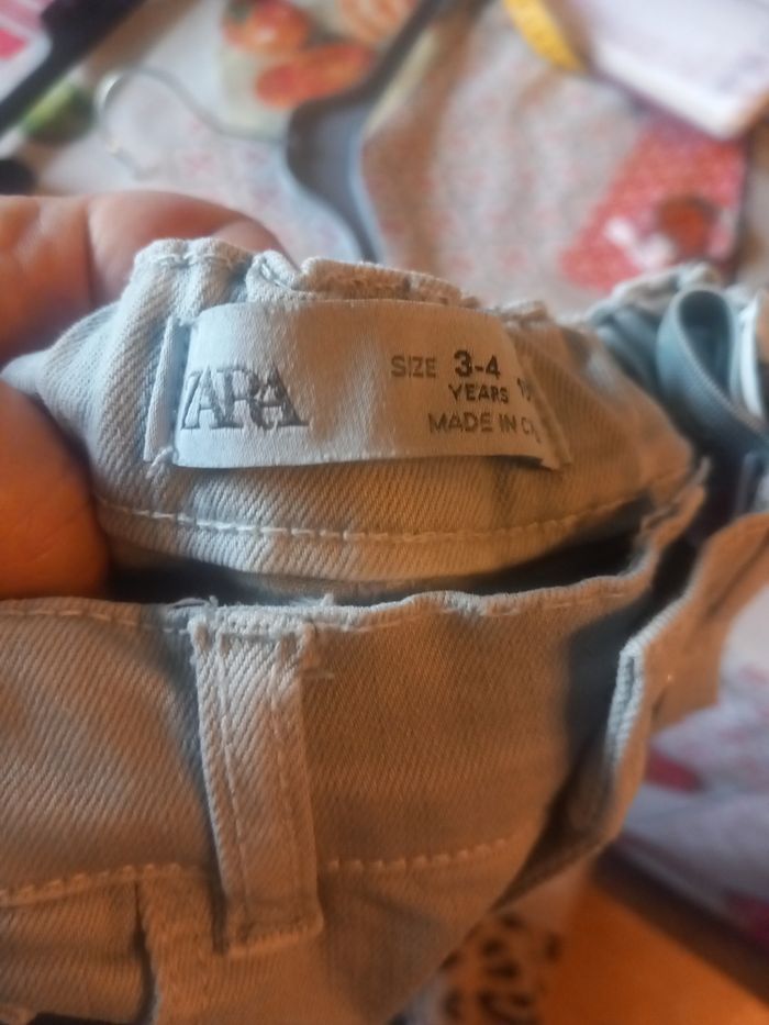 Jeans gris 3/4 ans Zara - photo numéro 6