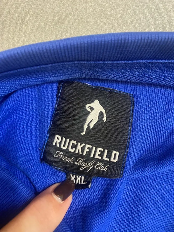 Polo bleu Ruckfield coton taille XXL - n6p - photo numéro 4