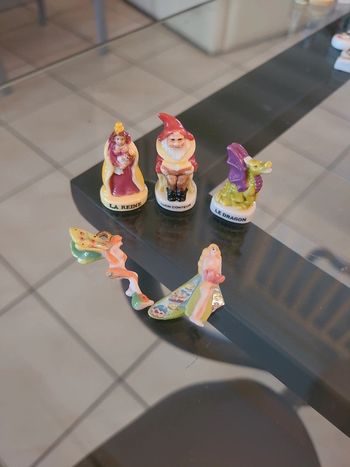 5 fèves thème fées dragon