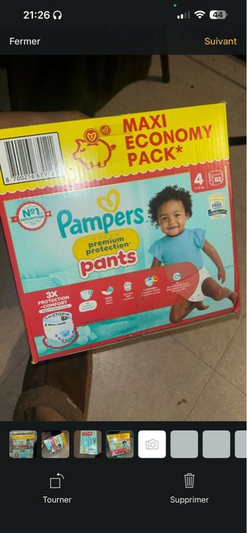 Couche pampers 4-5ans