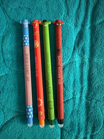 Lot de 4 stylos effaçables Marvel style legami 