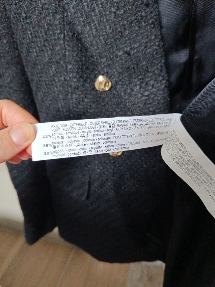 Veste Zara XS noire jamais portée - photo numéro 6