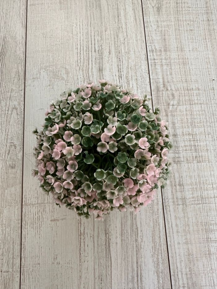 Boule décoration fausses fleurs NEUVE - photo numéro 3