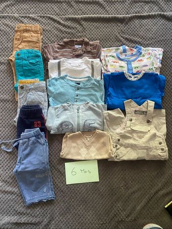 Lot vêtement bébé garçon 6 mois