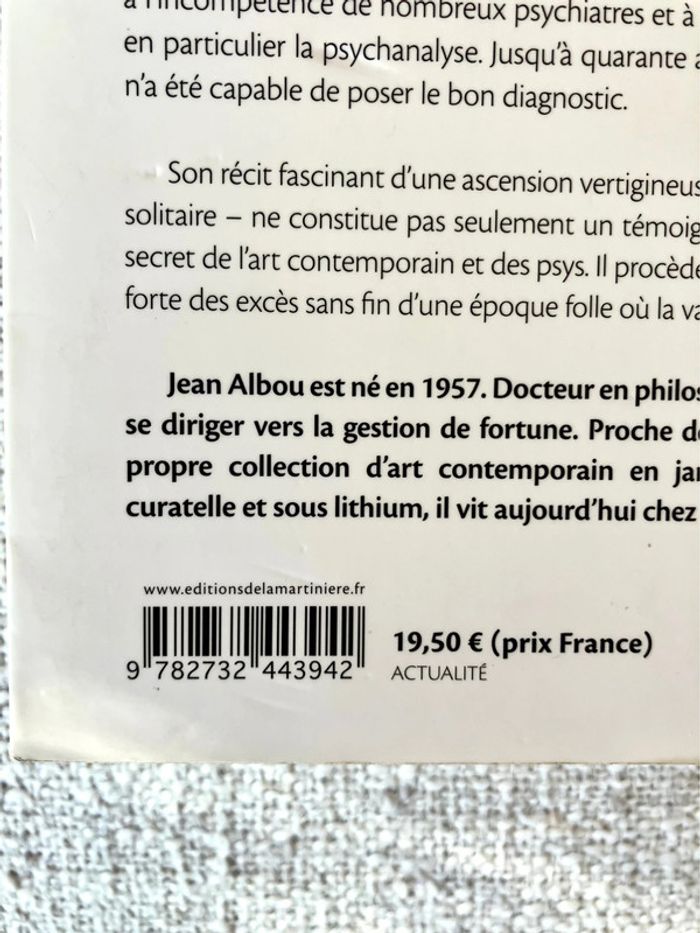 Livre Un fou dans l'art - Confessions d'un serial-collectionneur de Jean Albou - photo numéro 7