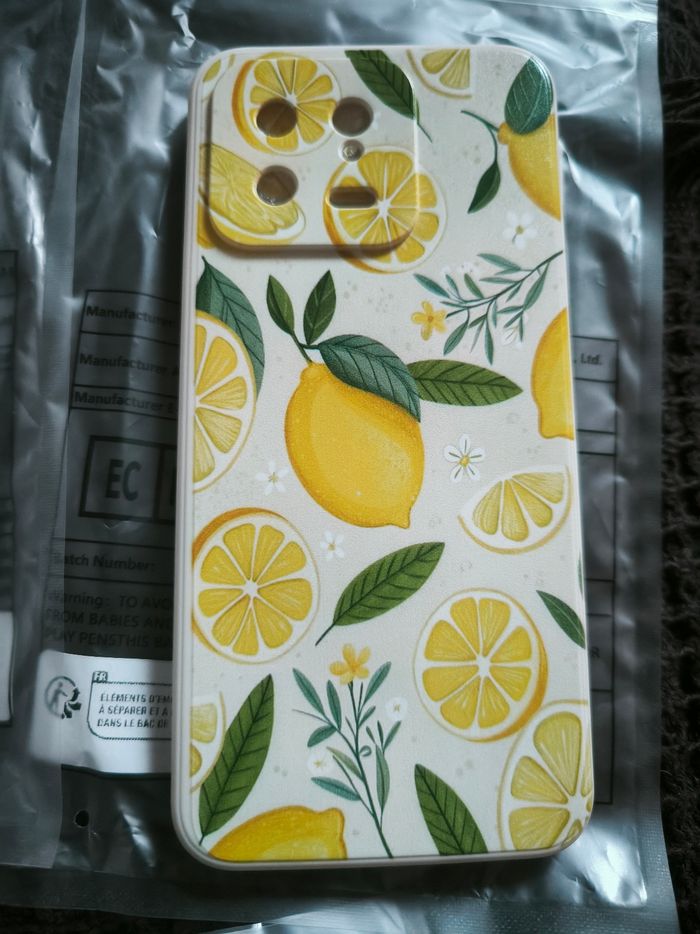 Trois coques de protection téléphone Xiaomi 13 motifs citrons - photo numéro 3