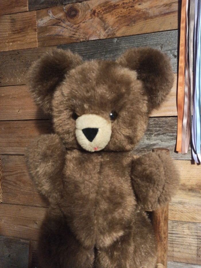 Peluche ours articulé vintage Tbe - photo numéro 7