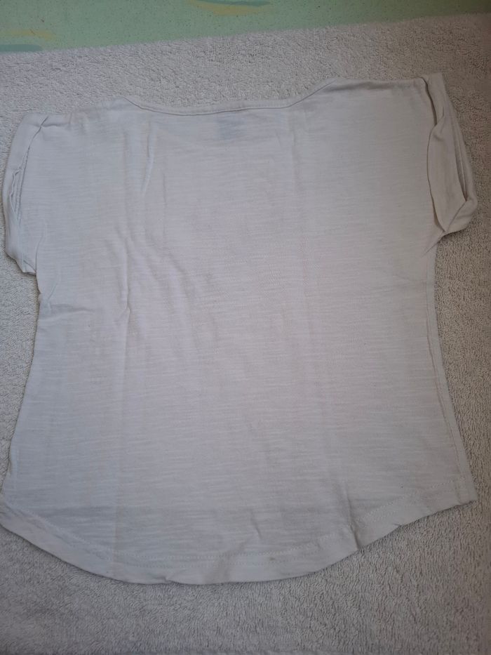 Tee-shirt sans manches Écru - photo numéro 5