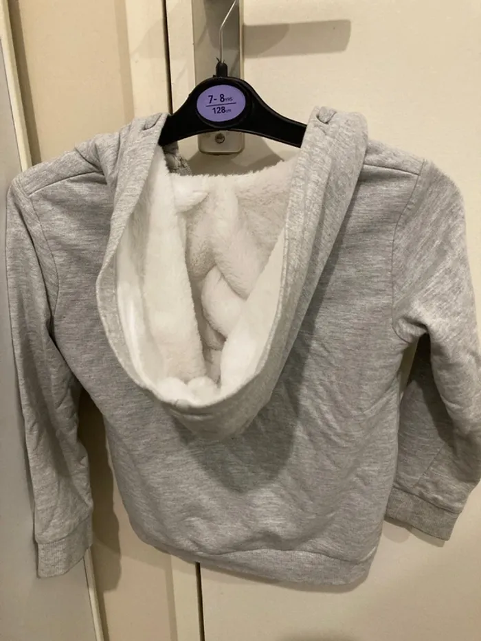 Veste capuche chaude fille 6 ans - photo numéro 3