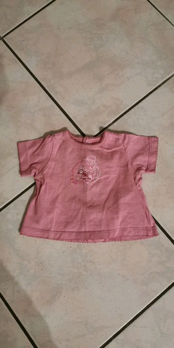 Tee shirt rose sergent major 1 mois