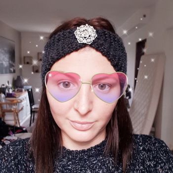 Headband bandeau noir grisé et bijoux