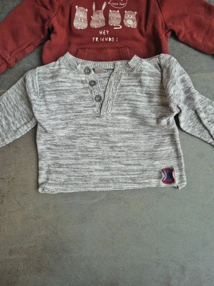 Lot de pulls et vestes 6 mois bébé garçon - photo numéro 12