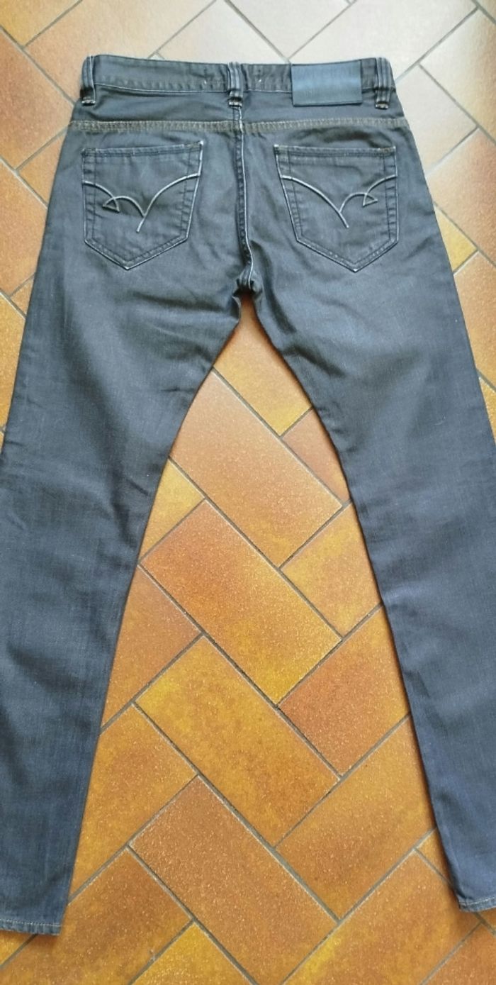 Jean Kaporal W29 Demi-slim gris foncé ciré Très Bon État - photo numéro 3