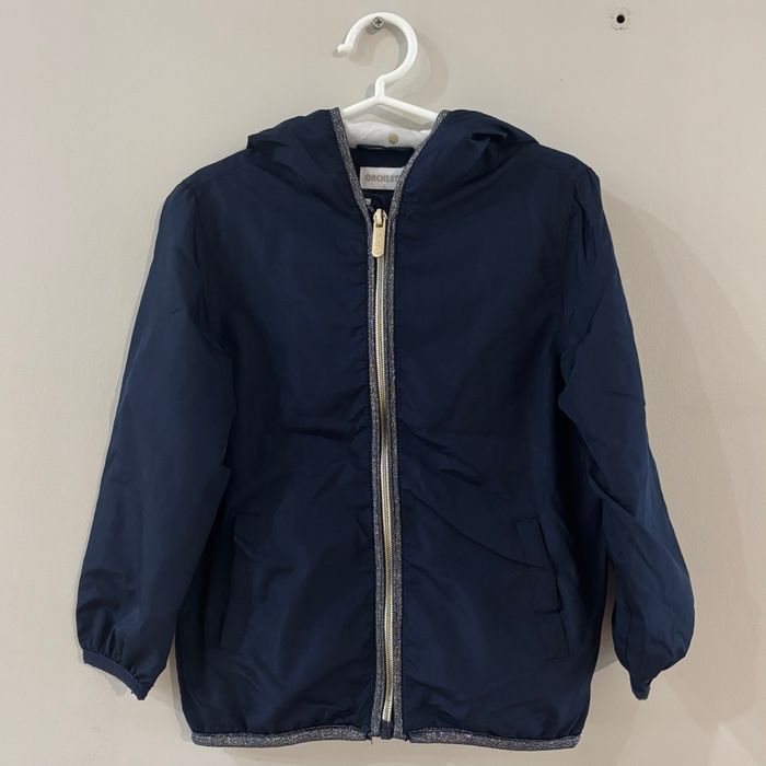 Coupe-vent bleu marine pour fille