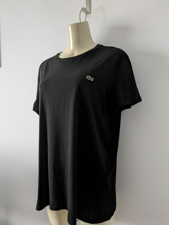 T-shirt noir Lacoste - taille M - photo numéro 3