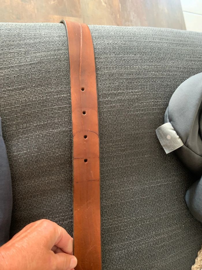 Ceinture cuir brune - photo numéro 4