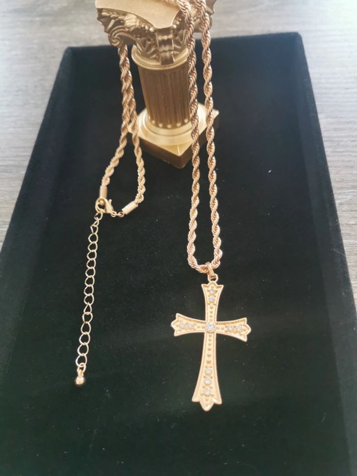 Collier et pendentif spirituel croix chrétienne - photo numéro 2
