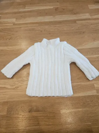 Pull en laine fait main