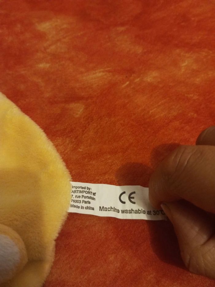 Doudou vache jaune Artimport - photo numéro 4