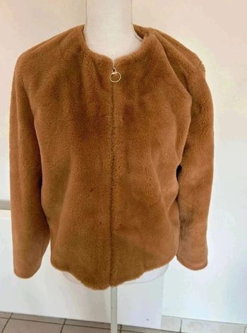 Veste  marron  moumoute