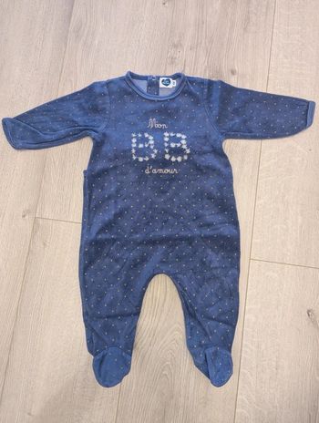 Pyjama velours 9 mois
