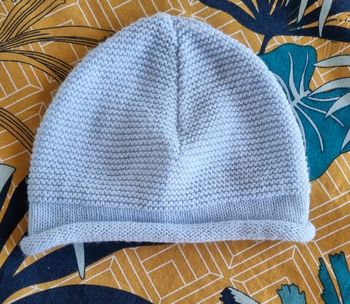 Bonnet bébé naissance bleu clair