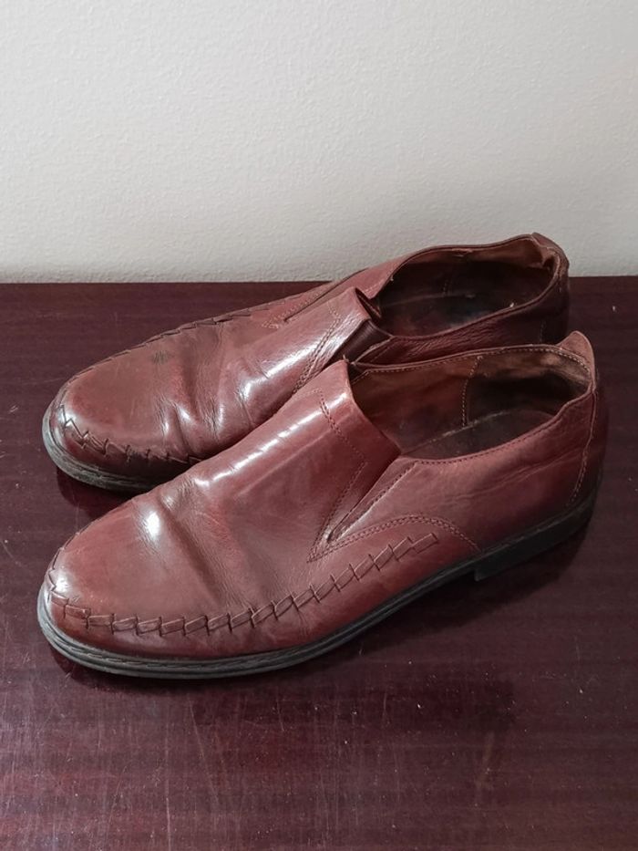 Mocassins vintage en cuir taille 43