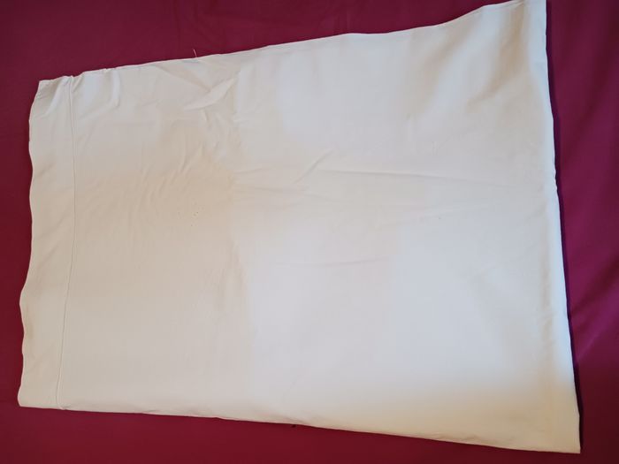 drap plat blanc belle qualité 2 pers