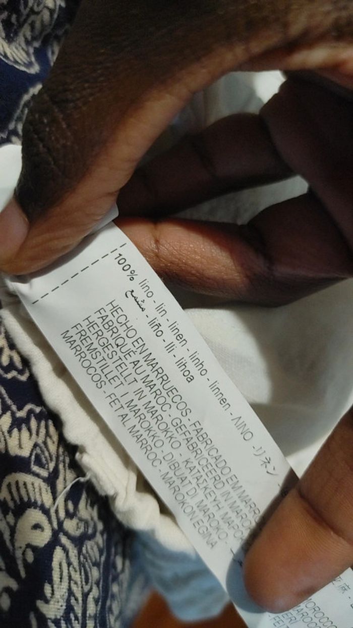 Pantalon en lin taille 11 12 ans 152 cm Zara blanc - photo numéro 8