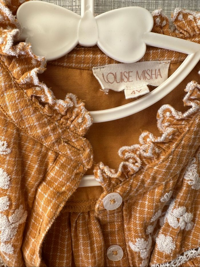 Chemise à carreaux à volant Louise Misha 4 ans - photo numéro 7