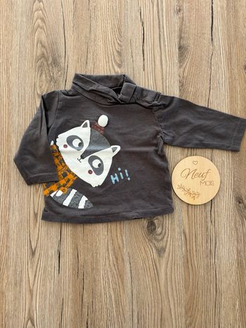 T-shirt manches longues bébé garçon 9mois