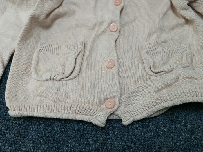 Gilet fin rose mes petites cailloux 6M - photo numéro 3