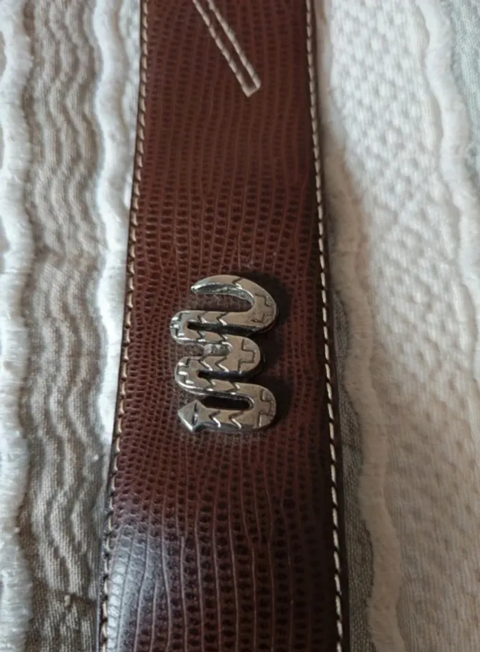 Ceinture 70 cm croûte de cuir de vachette SO&CO - photo numéro 4