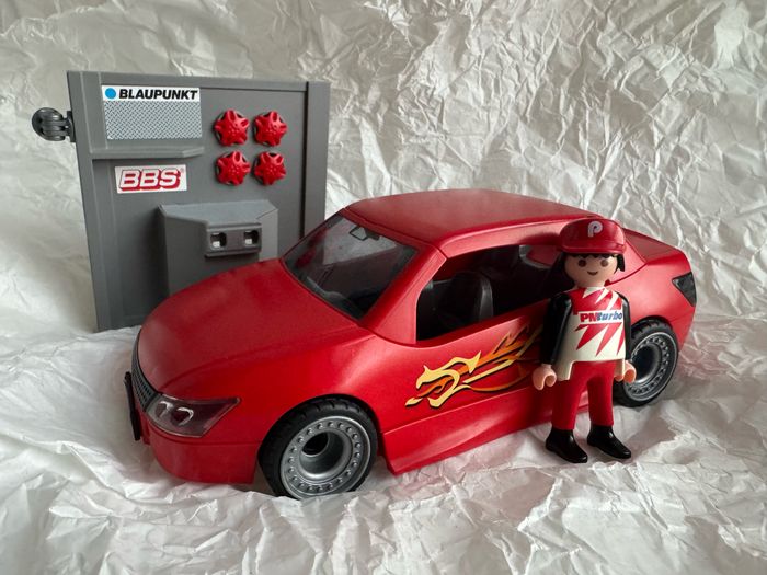 Véhicule de course formule 1 Playmobil rouge