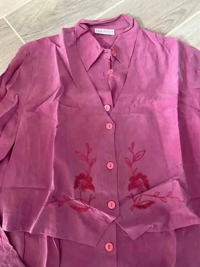 chemisier femme vintage taille 44/XXL - photo numéro 3