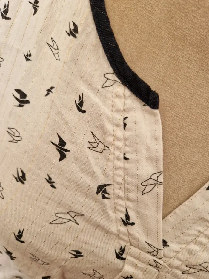 Blouse terre de marins oiseaux taille 44 - photo numéro 2