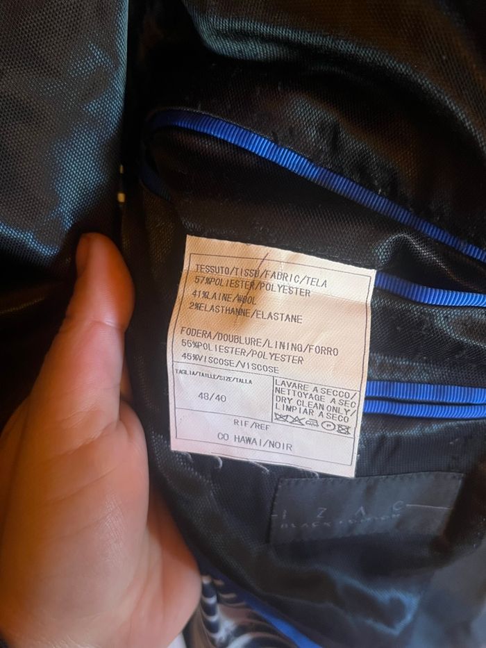 Blazer Veste Homme Izac Black Edition Noir T. 48 - photo numéro 4