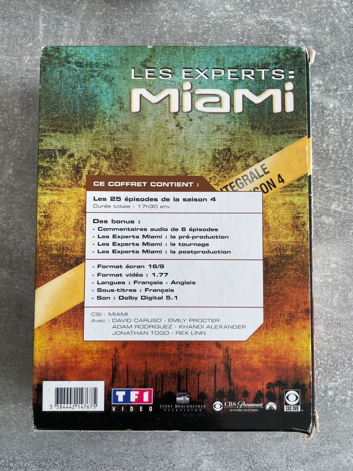 Coffret 6 DVD Les experts : Miami saison 4 l'intégrale en français. - photo numéro 2