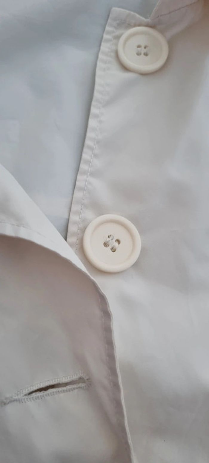 Trench blanc creme - photo numéro 2