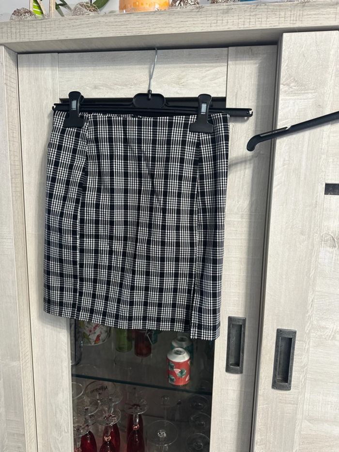 Jupe courte à rayures taille XS