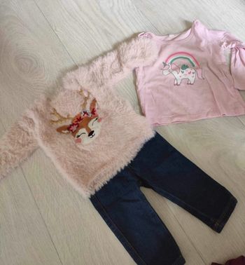 Pull tout doux, pantalon manche longue