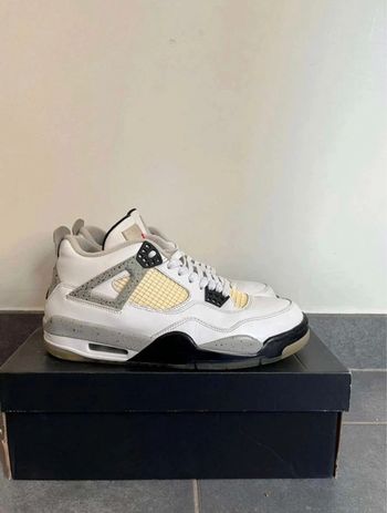 Jordan 4  white cement