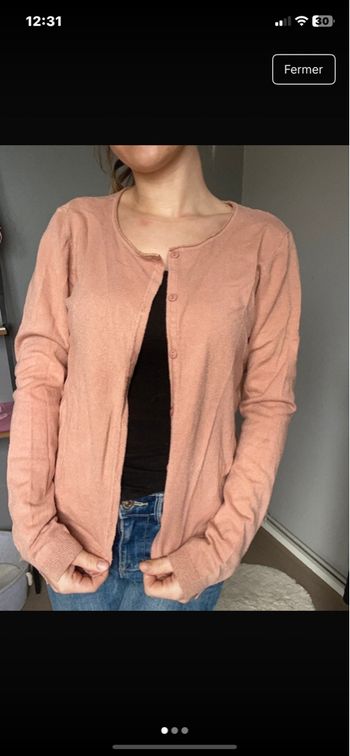 Gilet rose poudre Lola liza taille m