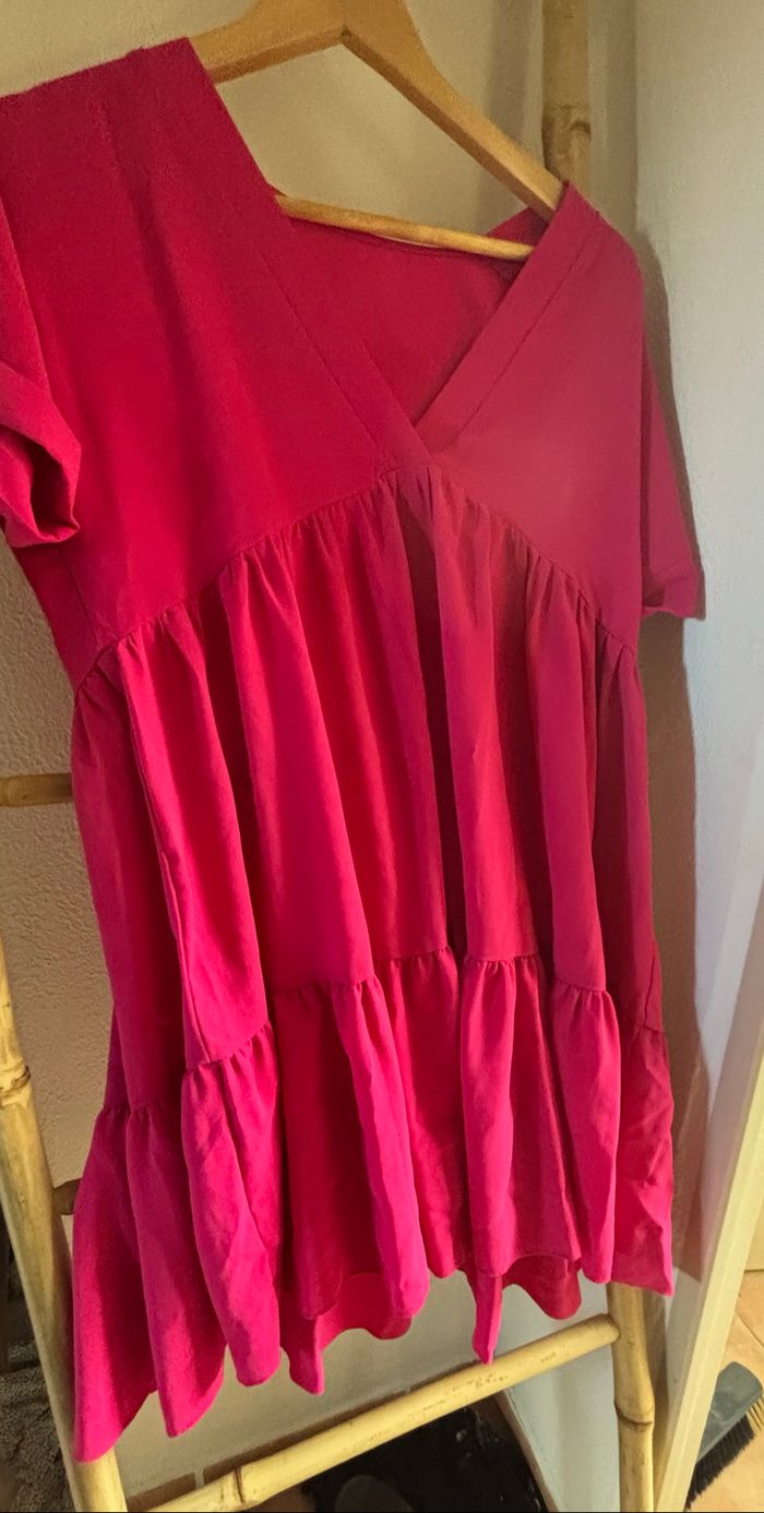 Robe fluide rose - photo numéro 2