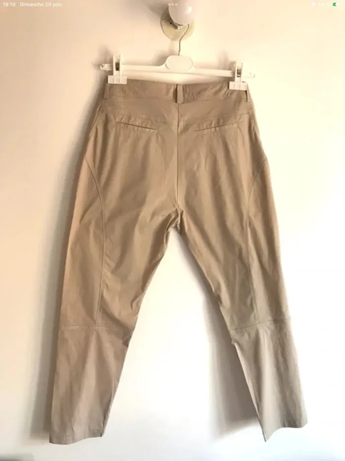 Pantalon beige 3/4 taille 38/40 Eva Kayan - photo numéro 5
