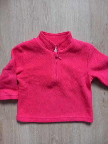 Pull polaire rose 6M Kitchoun