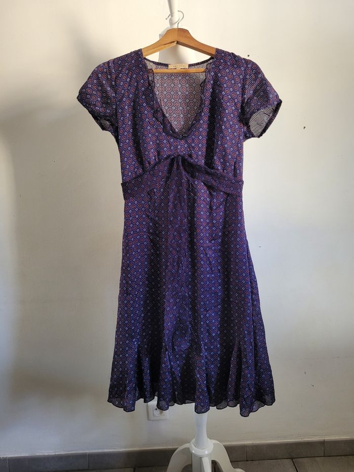Robe en soie sandro t2