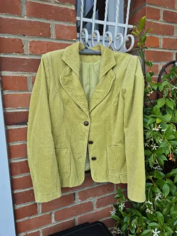 Veste velours verte